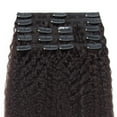 thumbnail image 4 of Extensions de Cheveux Humains à Clip Double Trame Afro Kinky Curly Tête Complète pour Femmes, 4 of 6