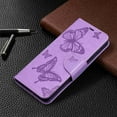 thumbnail image 5 of Dteck Case For Samsung Galaxy S21 6.2 inch Premium PU Leather Flip Wallet Case Embossed Full Body Protection Flip Stand Card Holder Magnetic Cover , violet, 5 of 5
