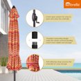 thumbnail image 2 of Ulax Furniture 9ft Dolce Mango Round Outdoor Sunbrella Market Umbrella, Adjustable Tilt, 2 of 7