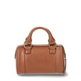 thumbnail image 4 of Madden NYC Women's Multi Zipper Barrel Bag, Cognac, 4 of 5