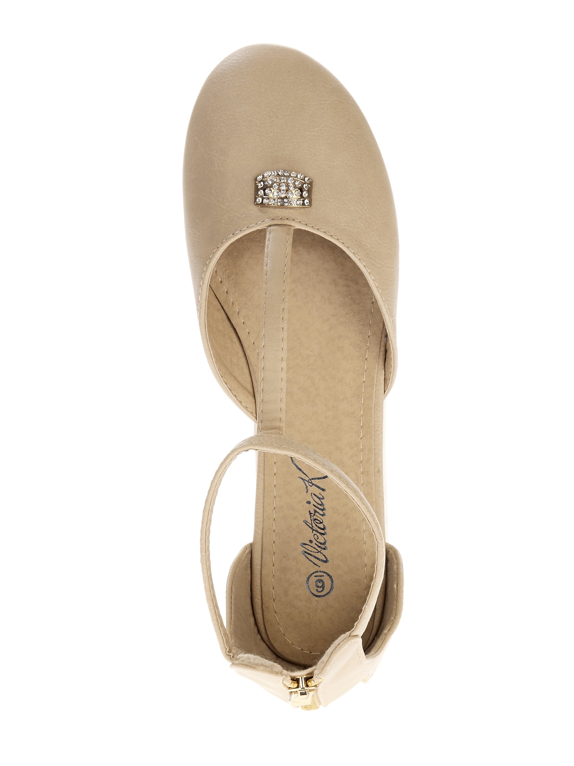 Victoria K Women's T-Strap Ballet Flats