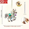 thumbnail image 3 of Kumdkd Acrylic 2D Flat Christmas Trailer Ornament, Holiday Home Decoration Pendant for Christmas Tree, Mantel, Table Setting, Festive Interior Decor, Easy-Hang Holiday Accent for Seasonal Display, 3 of 6