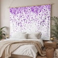 thumbnail image 3 of Purple Polka Dot Tapestry for Bedroom Wall Hanging Tapestry, Abstract Modern Art Dots Watercolor Ceiling Backdrop Tapestries Poster Blanket Wall Decor for Teens Room Living Room Dorm 55" x 73", 3 of 8