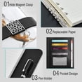 thumbnail image 4 of Leather Notebook with Pen Holder Writing Notepad Includes 100 Pages Lined Journal Dogs in Various Poses, 4 of 6
