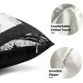 thumbnail image 3 of Black White Pillow Covers 12x20 Set of 2 Abstract Line Modern Art Throw Pillows Modern Minimalist Style Decorative Lumbar Cotton Cushion Case for Home Sofa Couch Bed, 3 of 6
