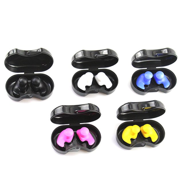 5Pcs Adults Swimming Ear Plugs Reusable Soft Silicone Earplugs Ear Protection For Showering And Other Water Sports
