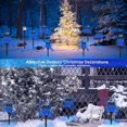 thumbnail image 2 of Solar Lights Outdoor Waterproof Blue, Upgraded 4 Pack Solar Torch Lights with Flickering Flame, Mini Solar Outdoor Garden Lights Tiki Torches for Outs, 2 of 5