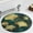 style-1, variant on Frog Peeking Through Green Round Area Rugs for Bedroom Living Room, 3FT Soft Comfy Indoor Circle Carpets, Carpet Home Decor Floor Mat