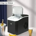 thumbnail image 3 of KIPLINK 220-240V Portable Ice Maker - 26 lbs/Day Compact Countertop Ice Machine with Smart Buttons, Black (EU Spec), 3 of 12