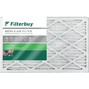 Filterbuy 12x34x1 MERV 8 Pleated HVAC AC Furnace Air Filters (1-Pack)