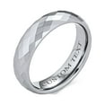 thumbnail image 4 of Bling Jewelry Mens Titanium Wedding Band Prism Cut Titanium Ring Comfort Fit, 4 of 4