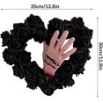 thumbnail image 5 of Halloween Decor Bloody Hand Garland Heart Faux Black Rose Creepy Horror Garland Bloody Horror For Wall Hanging Decoration, 5 of 5