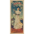 thumbnail image 2 of Jules Chéret 10x18 Black Ornate Wood Framed Double Matted Museum Art Print Titled - Scala (1895-1900), 2 of 5