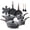 19pcs Black, variant on SENSARTE 19-Piece Ceramic Pots and Pans Set, White Nonstick Cookware Set, Healthy Kitchen Cooking Sets with Stay-Cool Handles, Induction Compatible, Stackable