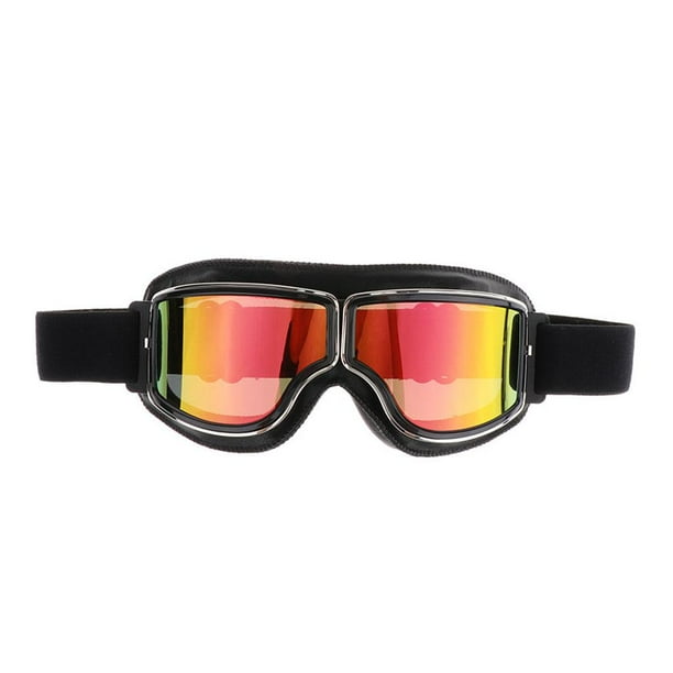 Gafas de Casco Retro Motocicleta Crucero Gafas de Vintage para # 1 Cola Vidrios de casco de motocicleta.