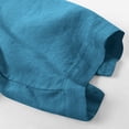 thumbnail image 3 of UAMVSH Plus Size Linen Shirts for Women V Neck Short Sleeve Tops Vintage Embroidered Casual Loose Fit T-Shirt for Beach Travel, 3 of 5