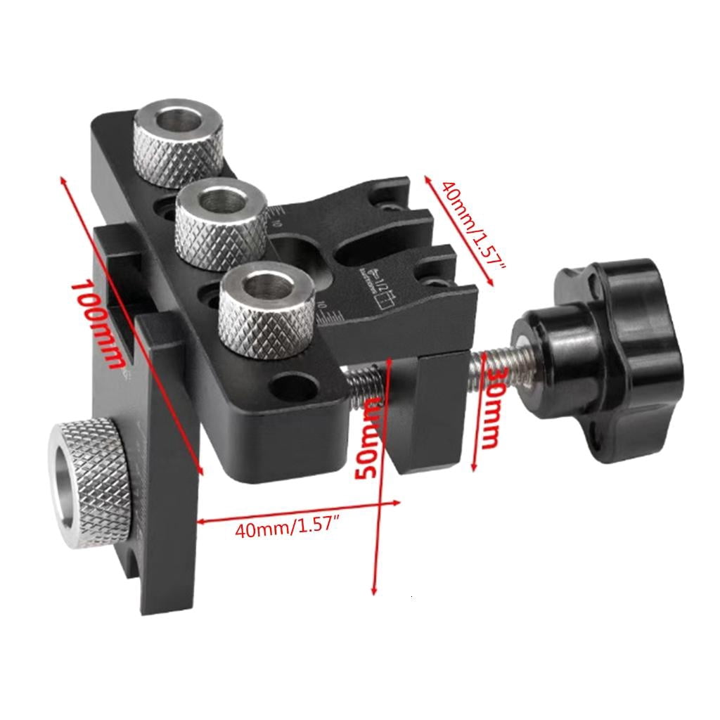 CEORPER Doweling Jig, 3 in 1 Drilling Guide for Woodworking Pocket Hole Jig Kits for Nut
