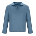 thumbnail image 5 of Fashionable Round Neck Sweatshirts for Men Navy Leisure Long Sleeves Stand Collar Solid Color Zipper Pocket Plus Size 3XL Up to 65% off!, 5 of 6
