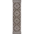 thumbnail image 3 of JONATHAN Y SANTA MONICA 2 x 8 Runner Rug, Marokko Diamond Tribal Medallion - Brown/Beige, SMB127B-28, 3 of 10
