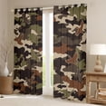 thumbnail image 2 of Castle Fairy Camouflage Black Out Curtains,Mallard Duck Curtains Pack of 2 (42x63 Each), 2 of 6