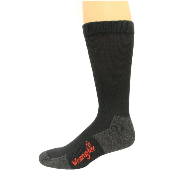 Wrangler Wrangler Men's Crew Socks 3 Pair, Black, W 1012 / M 8.510.