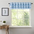 thumbnail image 5 of VHC Brands Annie Buffalo Blue Ruffled Check Farmhouse Kitchen Curtain Valance 16x72, 5 of 7