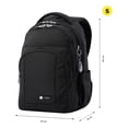 thumbnail image 3 of Totto Mochila Chica Porta Laptop 13 Con Bolsillo Para Botella| Escuela - Oficina - Viaje | 17.92 L T negro M, 3 of 7