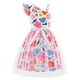 thumbnail image 1 of Vestido Arshiner de tul para niñas, fiesta de Pascua y verano, floral, 1 of 8