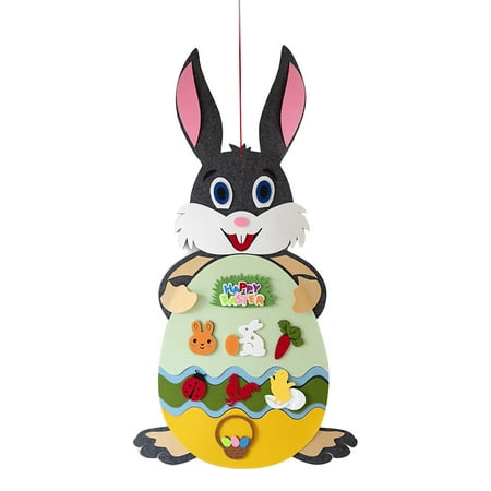 

Cptfadh Home Decor Hangs Easter Rabbit Chickens Blanket Hangging Children DIY Pendant Venue Decoration