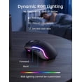 thumbnail image 6 of Rechargeable Backlit Wireless Keyboard and Mouse Combo, Ergonomic with Wrist Rest & Phone Holder, Silent for Windows/Mac/Chrome OS - Black, 6 of 8
