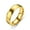 Gold,4mm, variant on 4mm/6mm Black/Blue/Gold Titanium Steel Brushed Band Men's Women's Ring Size 6-12