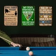 thumbnail image 4 of Funny Billiards Tin Sign Pool Table Accessories Pool Room Decor Playing Pool Metal Sign Billiards Gifts For Men Billiard Hall Decoration Signs 8 X 12 Inches, 4 of 5