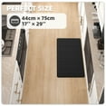 thumbnail image 3 of PABUBE Kitchen Rugs and Mats Anti Fatigue Cushioned, Non Slips Kitchen Floor Mat in Front of Sink, Memory Foam Floor Mat for Standing, 17"x29", Black, 3 of 9