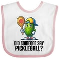 thumbnail image 3 of Inktastic Funny Pickleball Joke Boys or Girls Baby Bib, 3 of 4