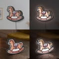 thumbnail image 2 of Rocking Horse 3D Novelty Light Box for Toddler Rooms, Classic Toy Lamp Decor and Thoughtful, Ideal for Baby Showers (Height 8 inch, 20cm), 2 of 9