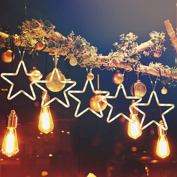 22Ft Star Fairy Lights Garden Festival Decor 8 Lighting Mode