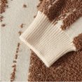 thumbnail image 5 of Yiliang Big and Tall Sweaters for Men Fall and Winter Long Sleeve Warm and Thermal Top Clothes ,Coffee,2XL, 5 of 6