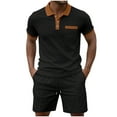 thumbnail image 2 of Weiqiqre Men's Short Sets 2 Piece Outfits Button Down Linen Shirts and Short Sets Summer Beach Outfis, 2 of 5