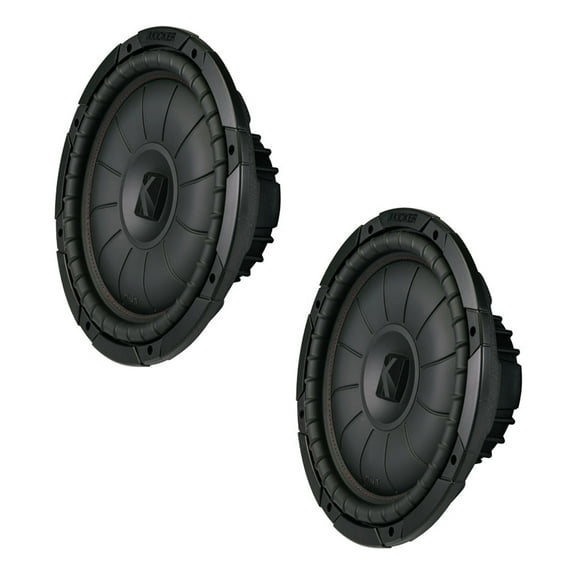 (2) Kicker 43CVT122 Comp VT Shallow Suwboofer Single 2 Ohm 12" Sub CVT12 Pair