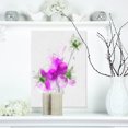 thumbnail image 1 of Purple Flower Sketch with Stem - Large Floral Canvas Artwork, 1 of 3