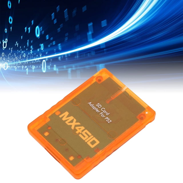 MX4SIO, Card, MX4SIO SIO2 Memory Card Adapter Hand Made Stable Replacement Memory Card Reader for Transparent Blue