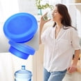 thumbnail image 2 of Water Bottle Cap Jug Plug Durable Reusable Blue 3pcs Safe Creative Reliable Tpr Stopper, 2 of 3