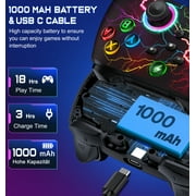 Switch Pro Controller for Switch 2/Lite/OLED /PC/IOS/Android,Beboncool Wireless Gaming Controller with Hall Effect Joystick/2Pack
