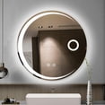 thumbnail image 1 of DASHLINE Espejo LED para Ba&ntilde;o, Espejo de Ba&ntilde;o Redondo con Funci&oacute;n de Memoria y Desempa&ntilde;ado HD, Botones T&aacute;ctiles Inteligentes, Espejo de Maquillaj, 1 of 9