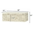 thumbnail image 7 of Nathaniel Home, Graffiti Patterned Deep Storage Ottoman Bench, Coffee Table for Living Room, Solid Wood Legs, Bedroom Bench for End of Bed, Multicolor, 7 of 7