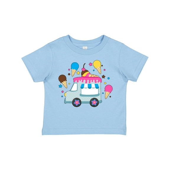 Inktastic Ice Cream Truck with Ice Cream Cones Boys or Girls Toddler T-Shirt