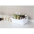 thumbnail image 4 of YBM HOME Storage Bins - Open Plastic Organizers and Storage Basket for Kitchen Pantry Organization, Under Sink Bathroom Storage, Toy Baskets, Food Storage Box Containers (Small - White), 4 of 4