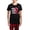 With Red Plaid Pant, variant on CafePress - Live Laugh Love Fight Women's Dark Pajamas - Women's Short Sleeve Print T-Shirt and Pants Dark Cotton Pajama Set