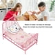 thumbnail image 4 of Cama De Casa Muñeca, Cama De Metal De Muñeca Cama En Miniatura Muebles De Muebles De Muñecas Dormitorio De Cama Dollhouse, 4 of 7