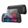 thumbnail image 1 of KIWIHOME P2 Shield Dockable Case and Screen Protector for Switch 2 (2025), TPU Grip Protective Cover and 9H Tempered Glass Film with Alignment Installation Frame, Black, 1 of 5